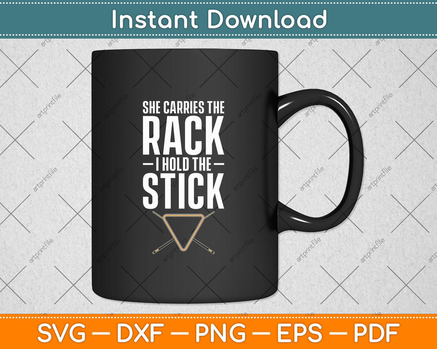 She Carries The Rack I Hold The Stick Billiard Stick Pool Table Svg Png Dxf Cutting File