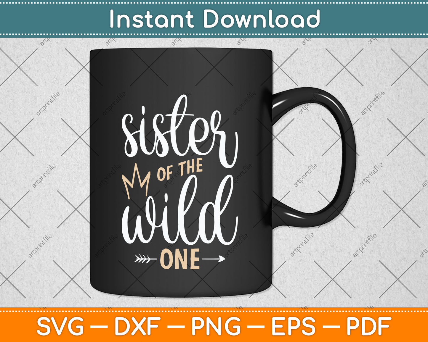 Sister Of The Wild One Birthday Svg Png Dxf Digital Cutting File