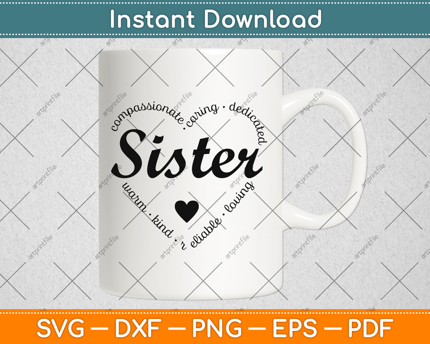 Sister’s Siblings Day Svg Png Dxf Digital Cutting File