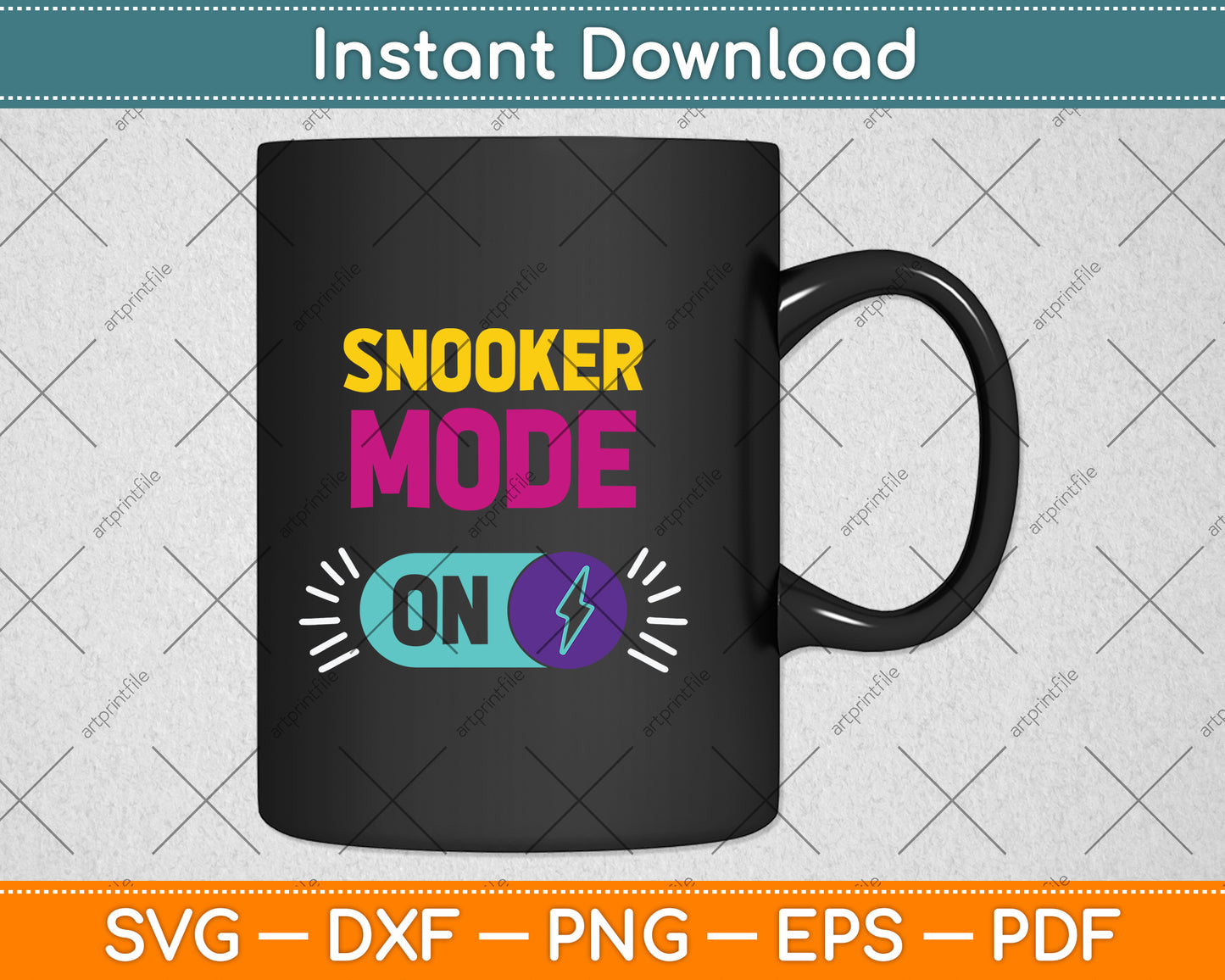 Snooker Mode On Funny Snooker Player Svg Png Dxf Digital Cutting File