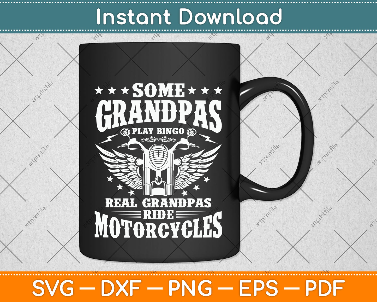Some Grandpas Play Bingo Real Grandpas Ride Motorcycles Svg Digital Cutting File