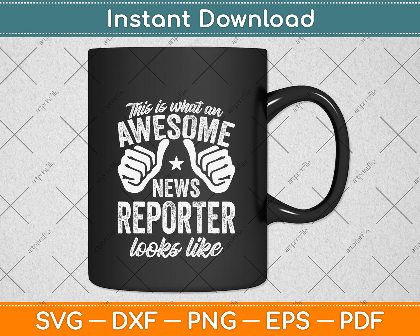 This Is What An Awesome News Reporter Looks Like Svg Png Dxf Digital Cutting File