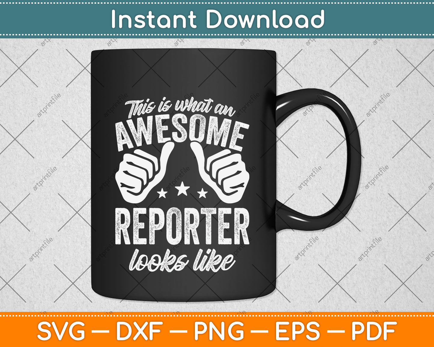 This Is What An Awesome Reporter Looks Like Svg Png Dxf Digital Cutting File