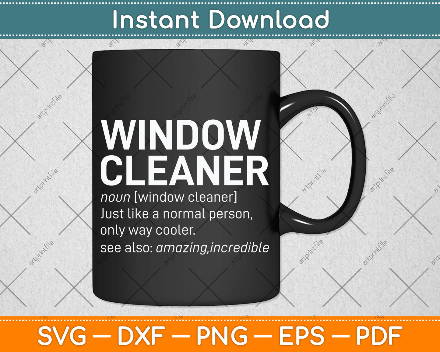 Window Cleaner Definition Svg Png Dxf Digital Cutting File