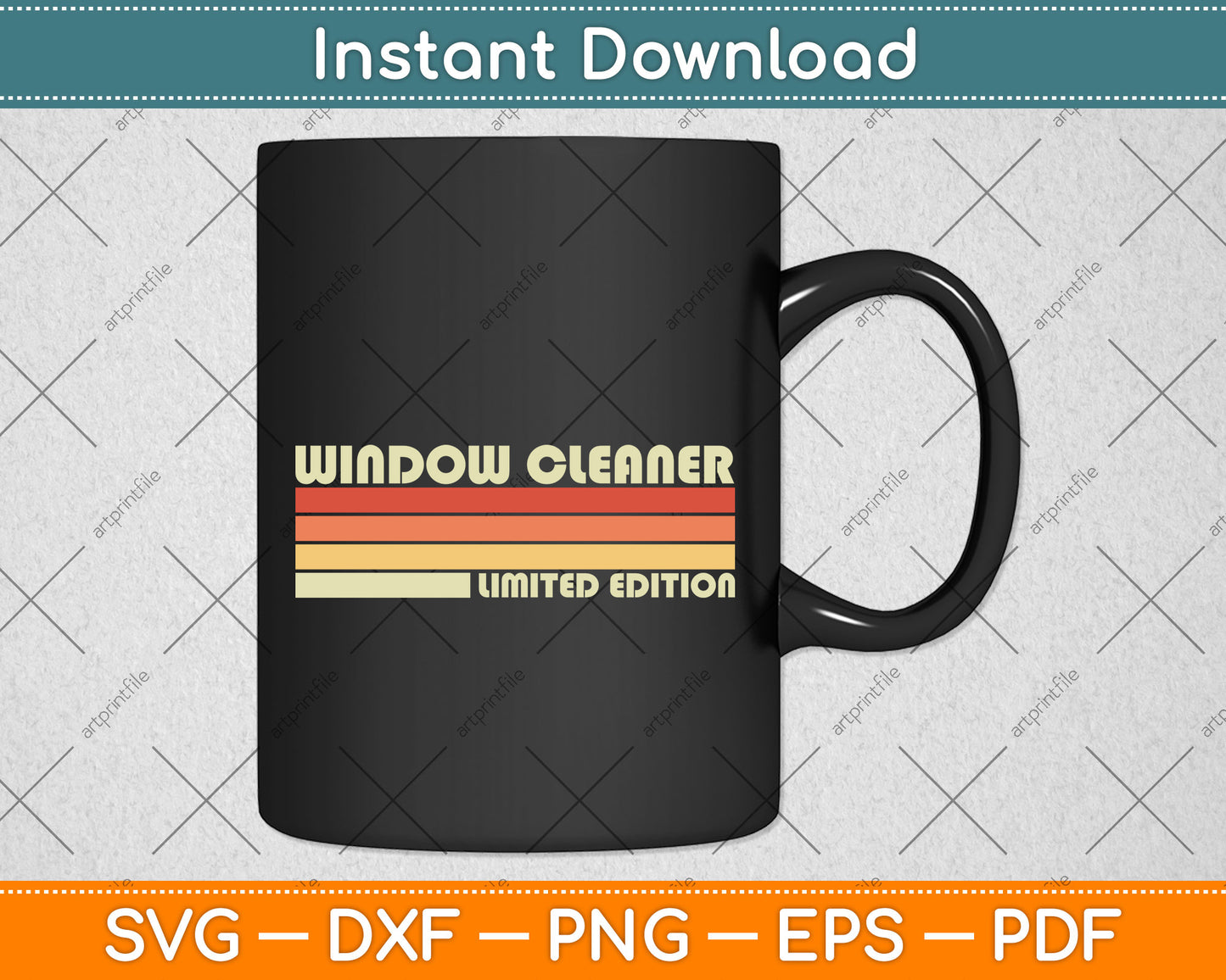 Window Cleaner Limited Edition Funny Birthday Svg Png Dxf Digital Cutting File