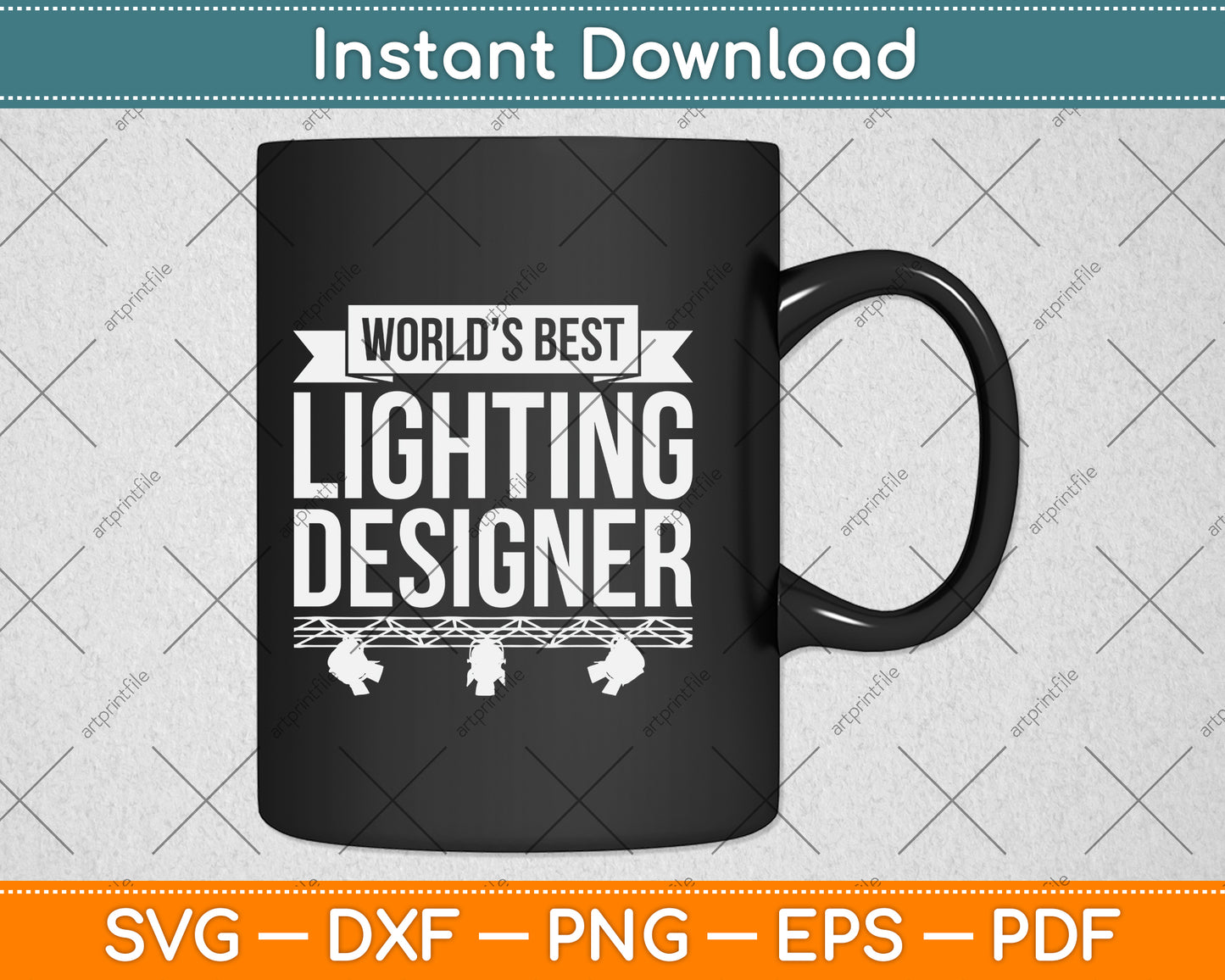 World’s Best Lighting Designer Svg Png Dxf Digital Cutting File