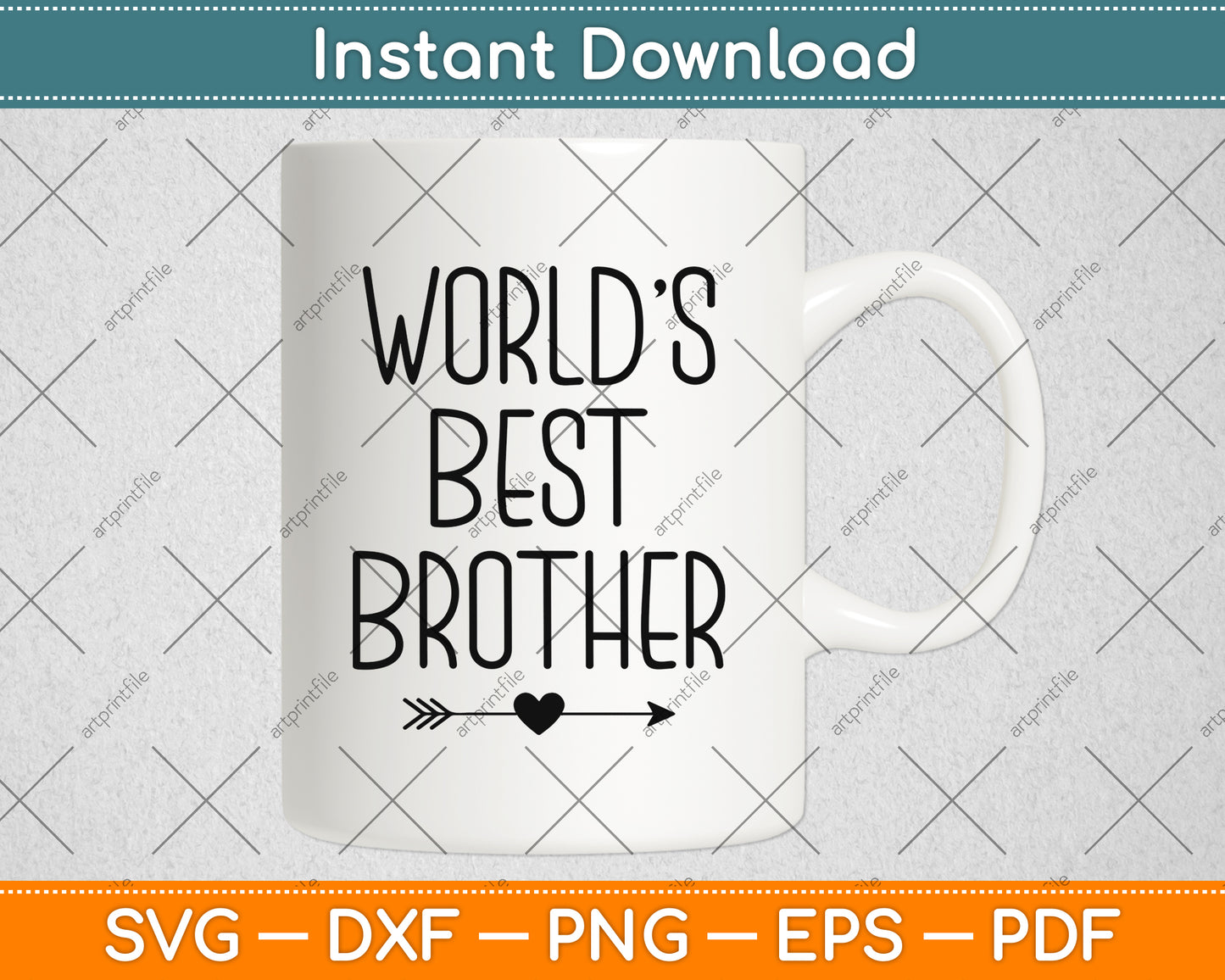 Worlds Best Brother Siblings Day Svg Png Dxf Digital Cutting File