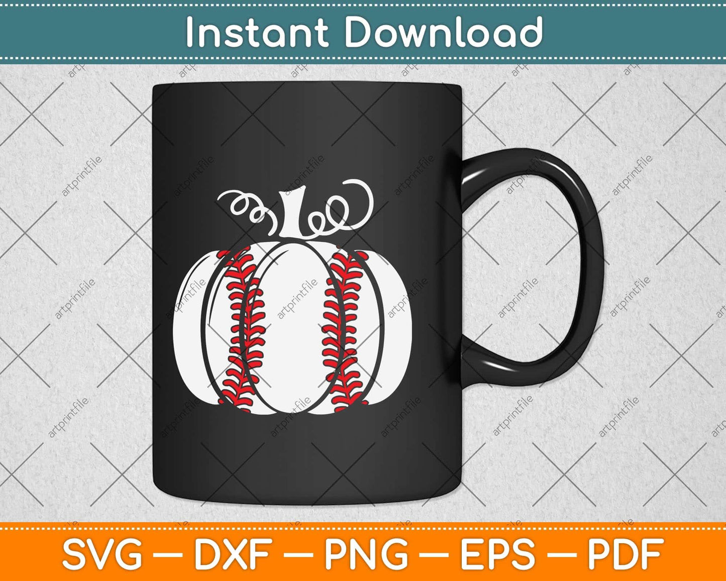 Baseball Face Scary Pumpkin Vintage Costume Halloween Svg Png Dxf Digital Cutting File