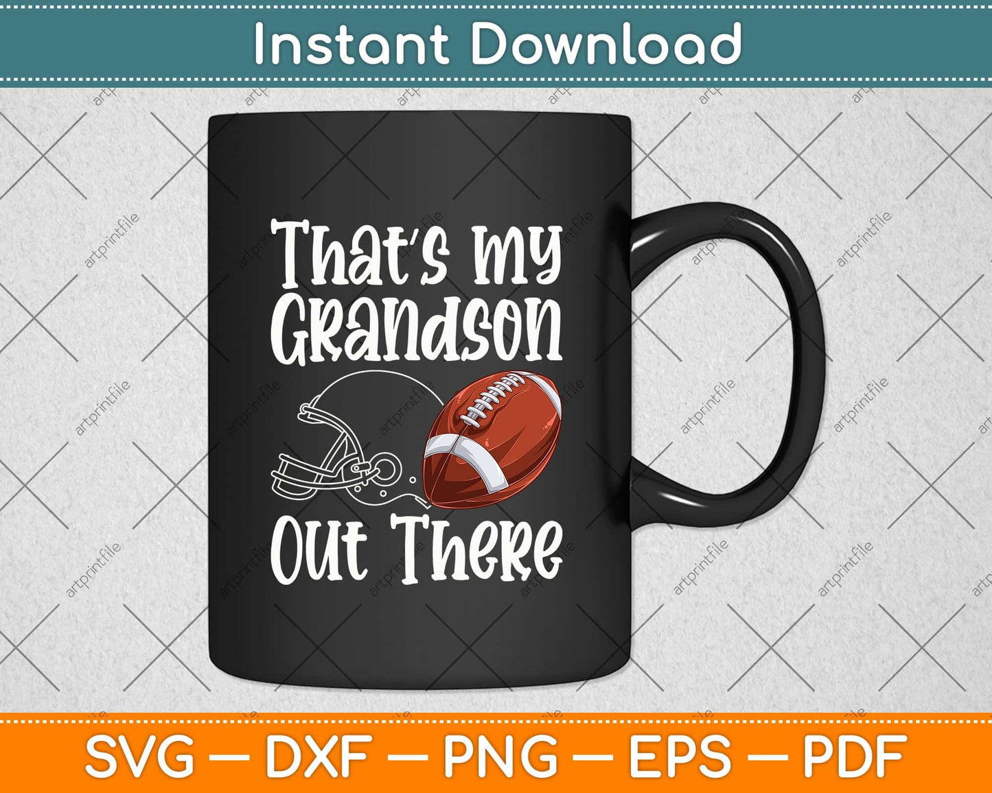 Baseball Grandma - That's My Grandson Out There Football Svg Png Dxf Cutting File