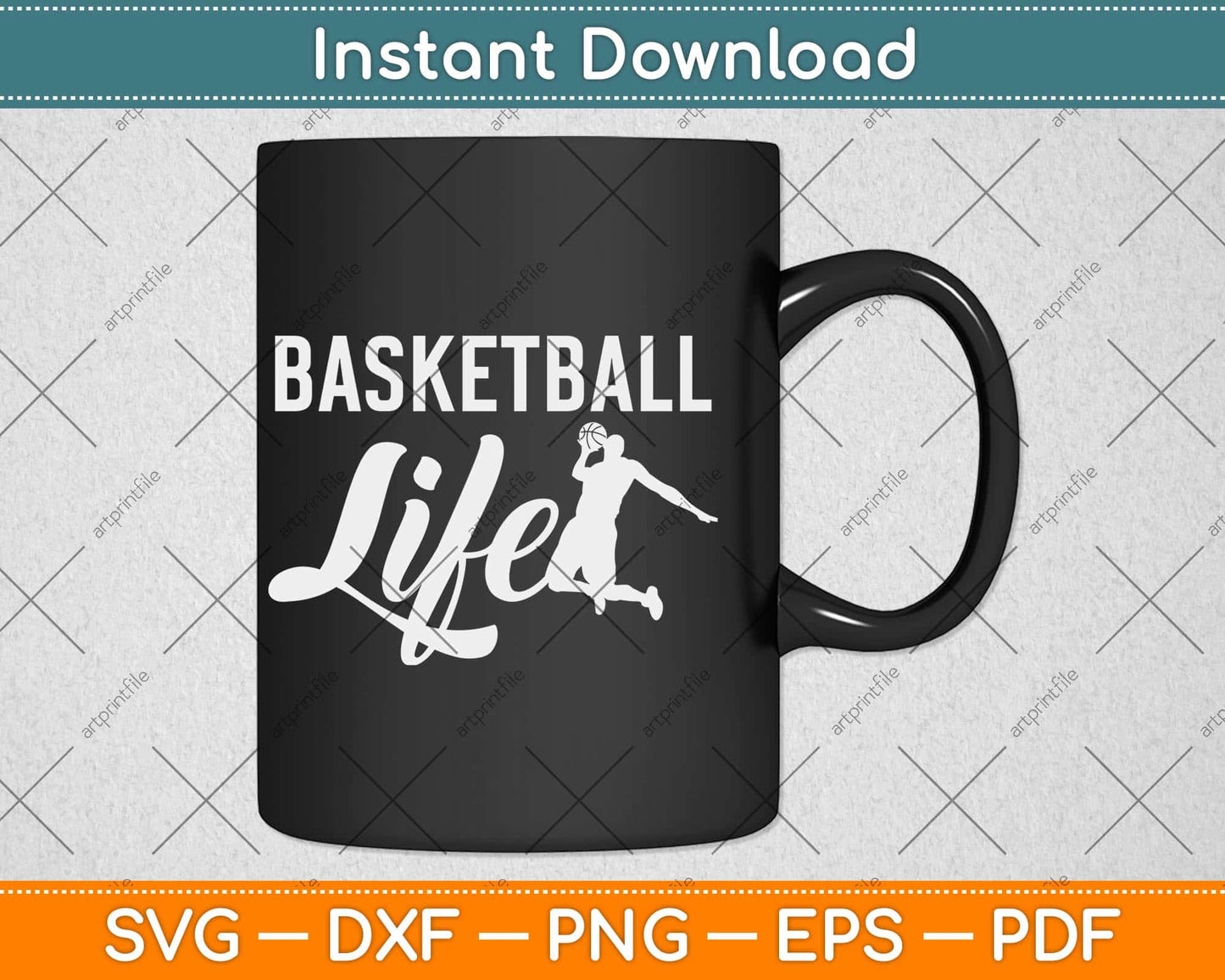 Basketball Life Svg Design Cricut Printable Cutting File