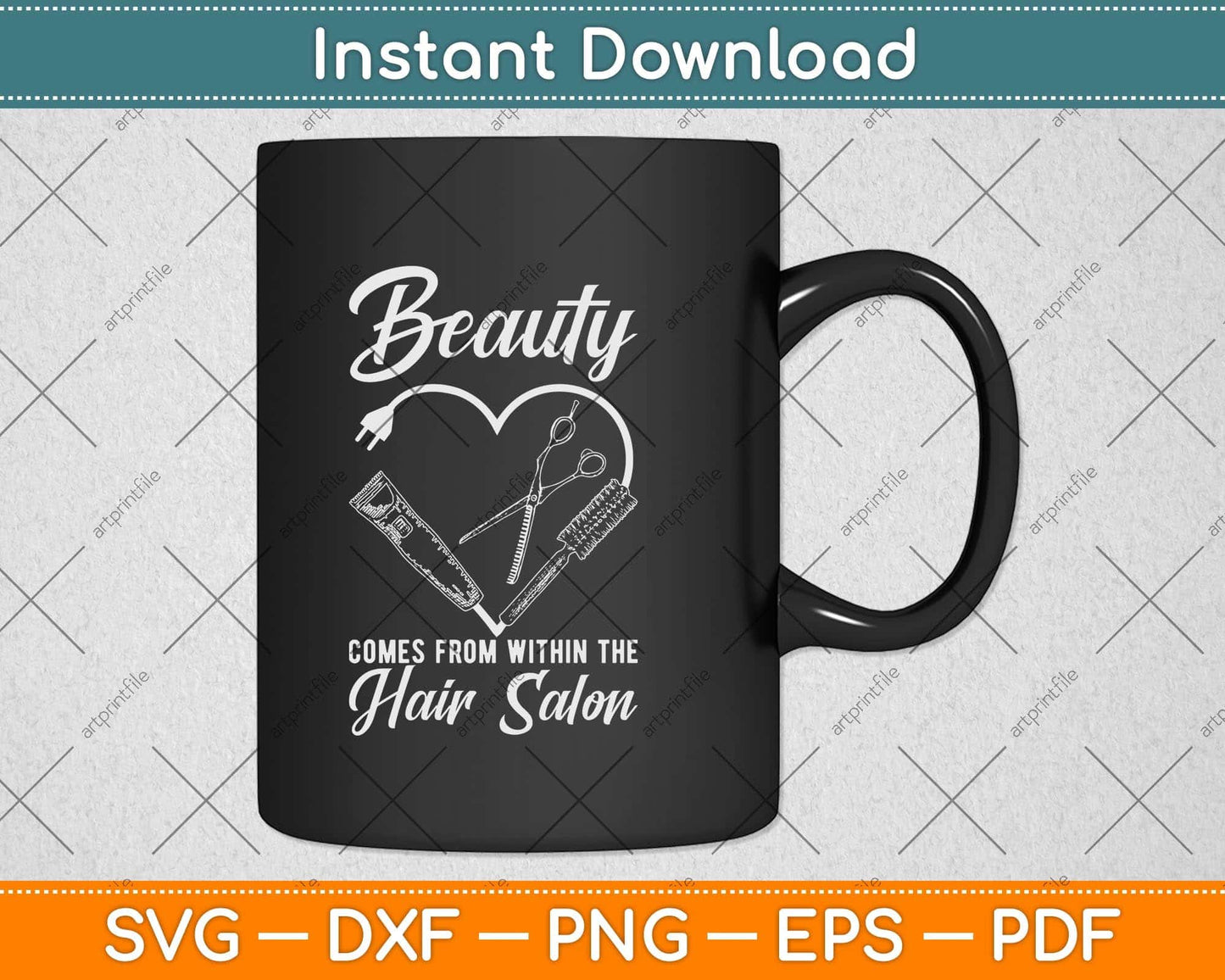 Beauty Hairdresser Stylist Comes From Within The Hair Salon Svg Png Dxf Cutting File