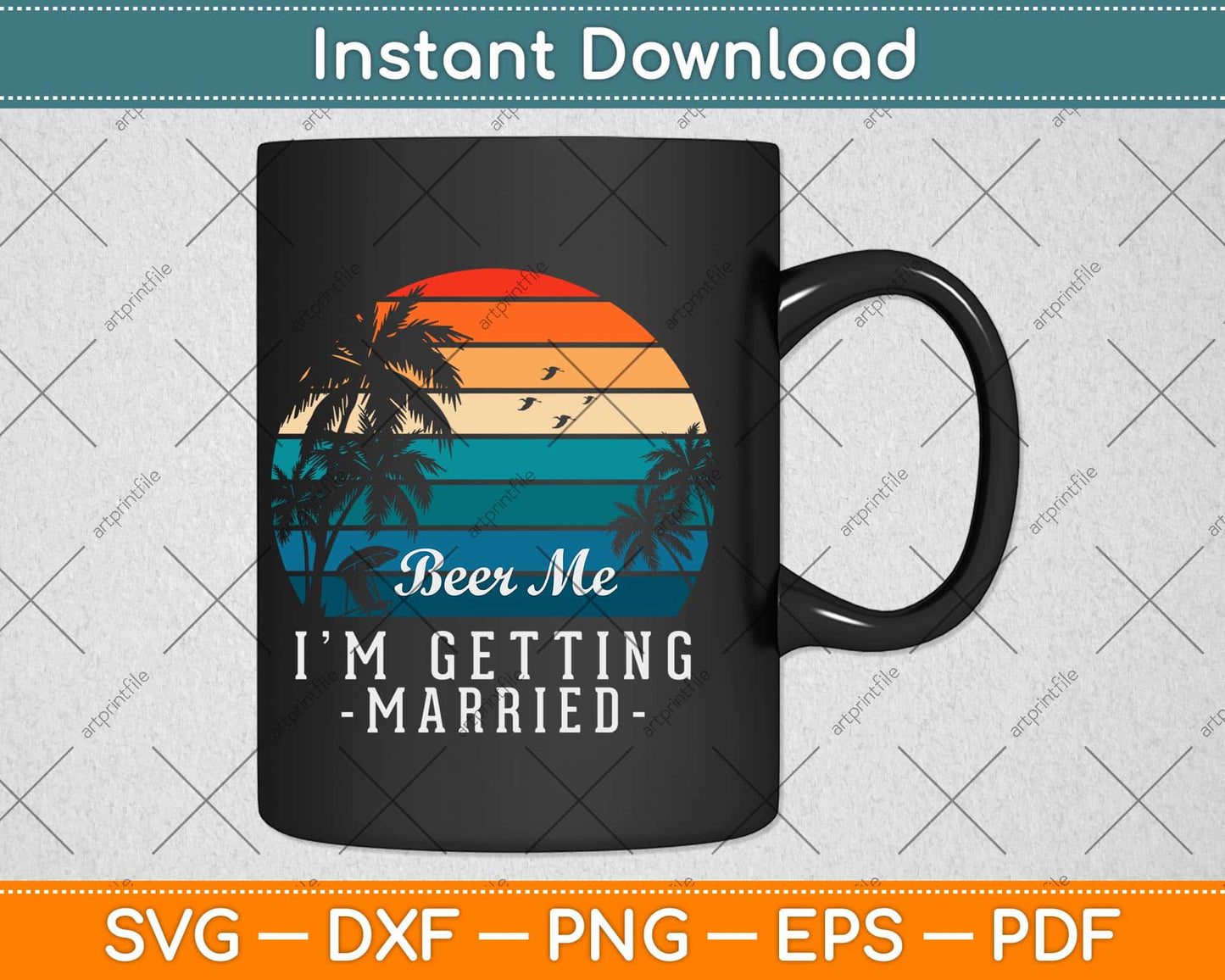 Beer Me I'm Getting Married Groom Bride Bachelor Party Svg Png Dxf File