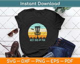 Best Dad By Par Funny Disc Golf Father's Day Svg Design Cricut Printable Files