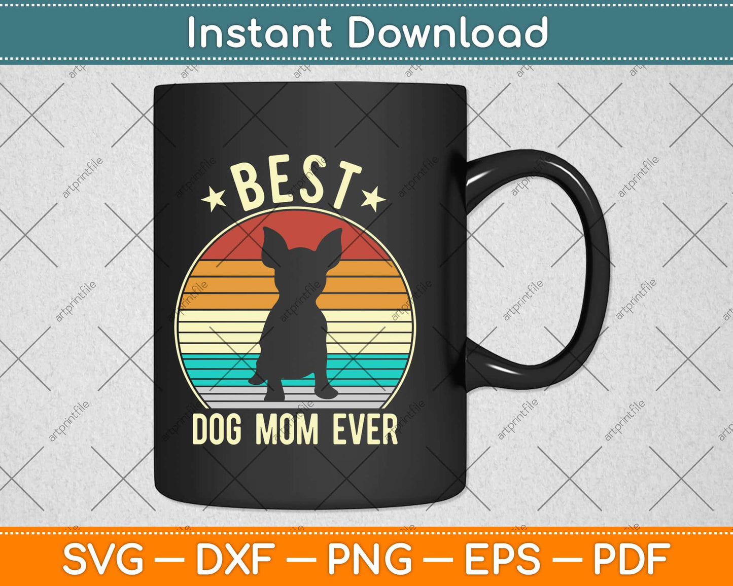 Best Dog Mom Ever Bichon Frise Mother's Day Svg Design Cricut Printable Cutting Files