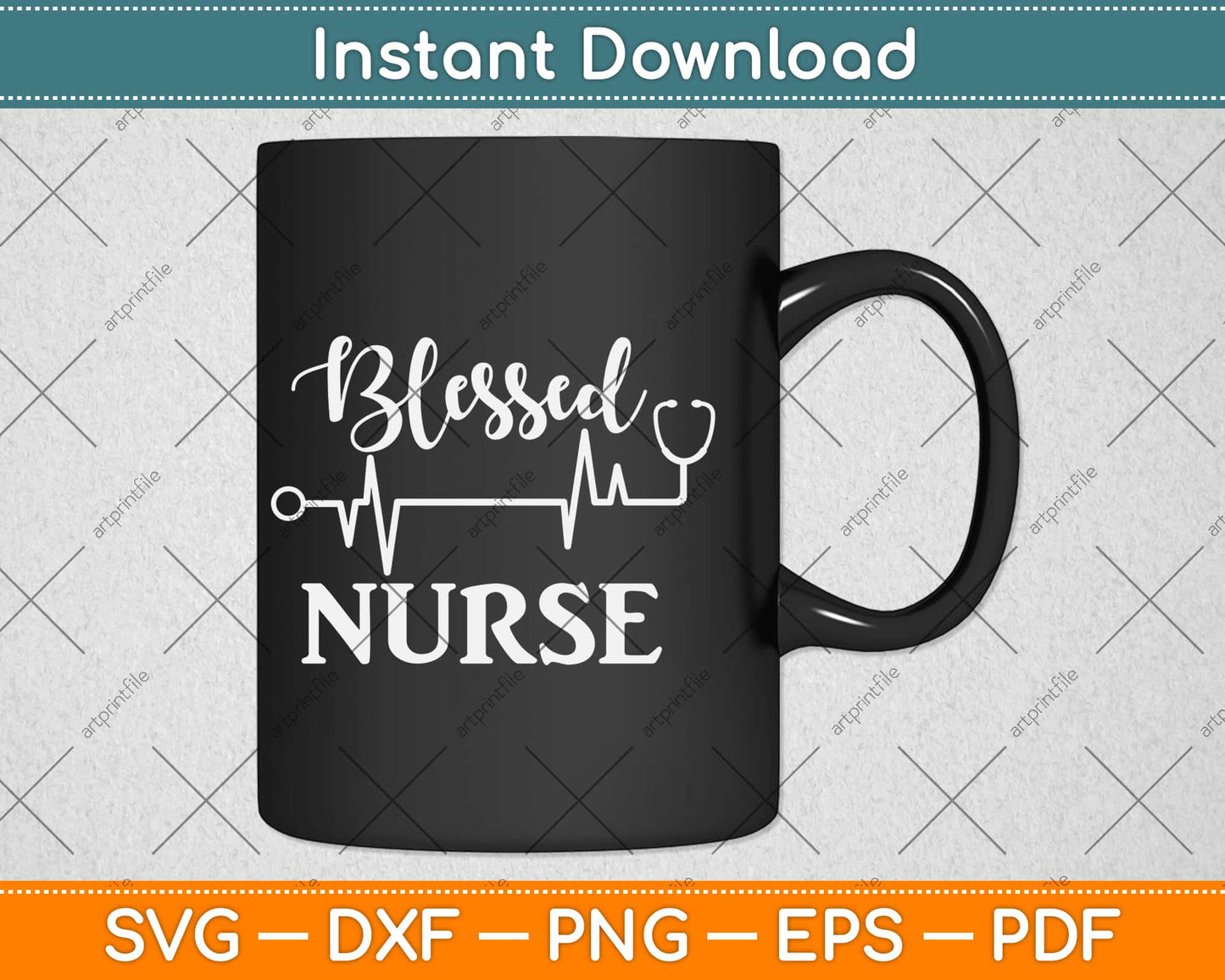 Blessed Nurse Svg Design Cricut Printable Cutting Files