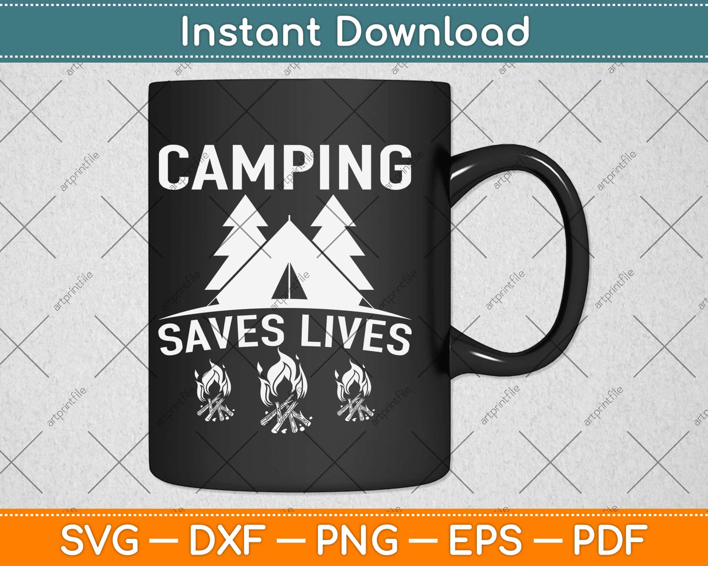 Camping Saves Lives Family Camp Summer Svg Design Cricut Printable Cutting Files