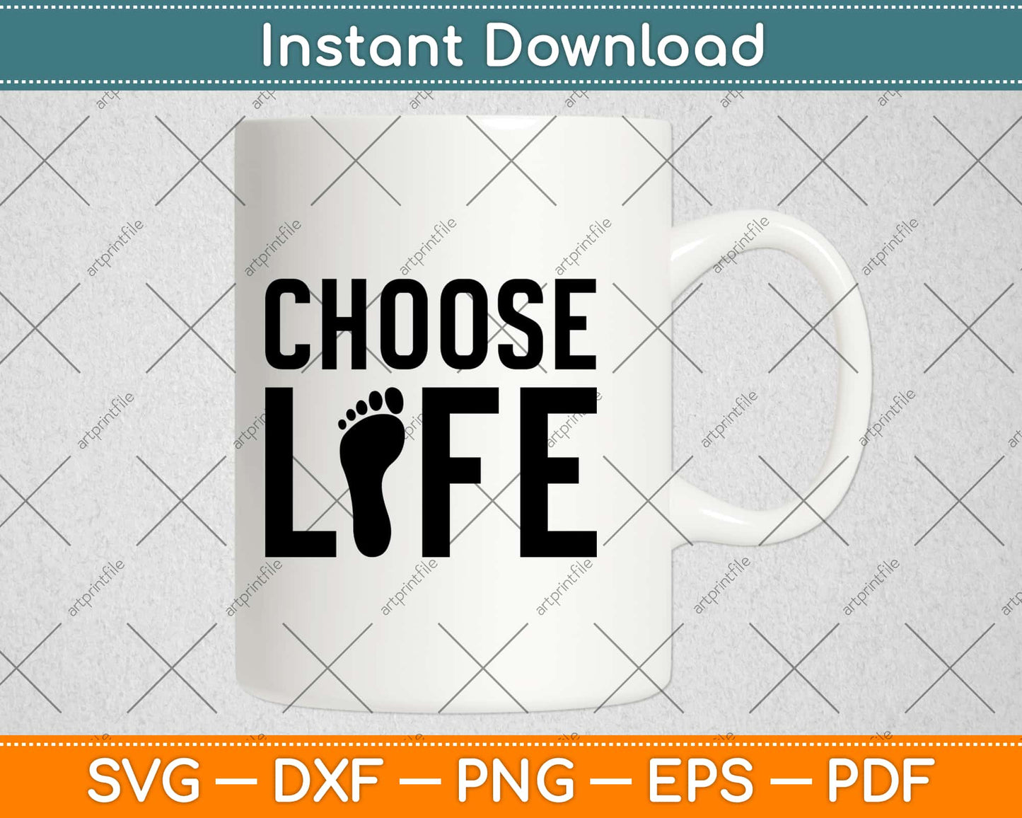 Choose Life Svg Design Cricut Printable Cutting Files