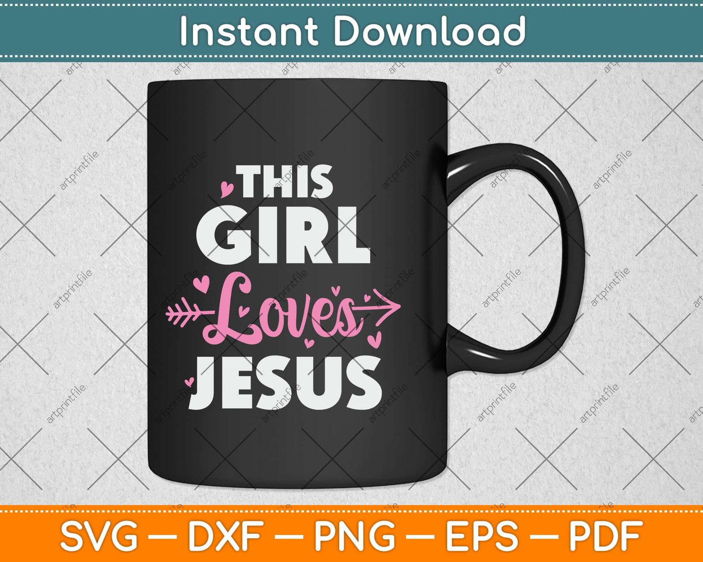 Cool Jesus Art For Girls Women Kids Jesus Christian Lover Svg Png Dxf Digital Cutting File