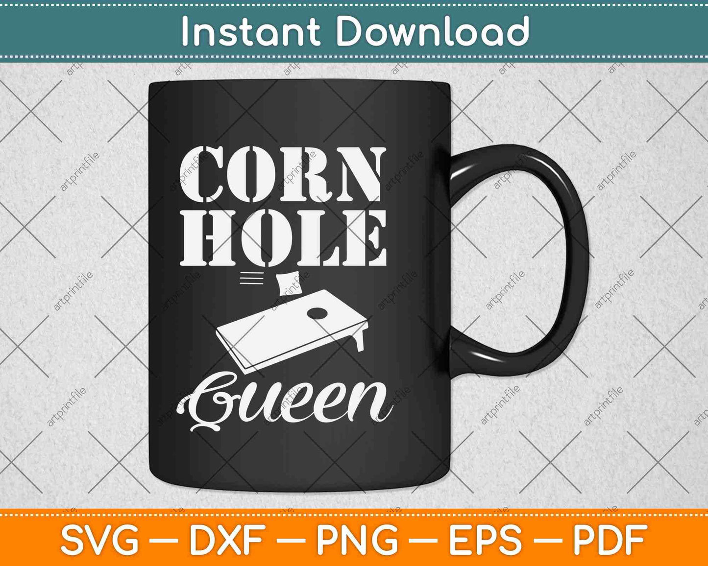 Cornhole Queen Funny Mother’s Day Svg Design Cricut Printable Cutting Files