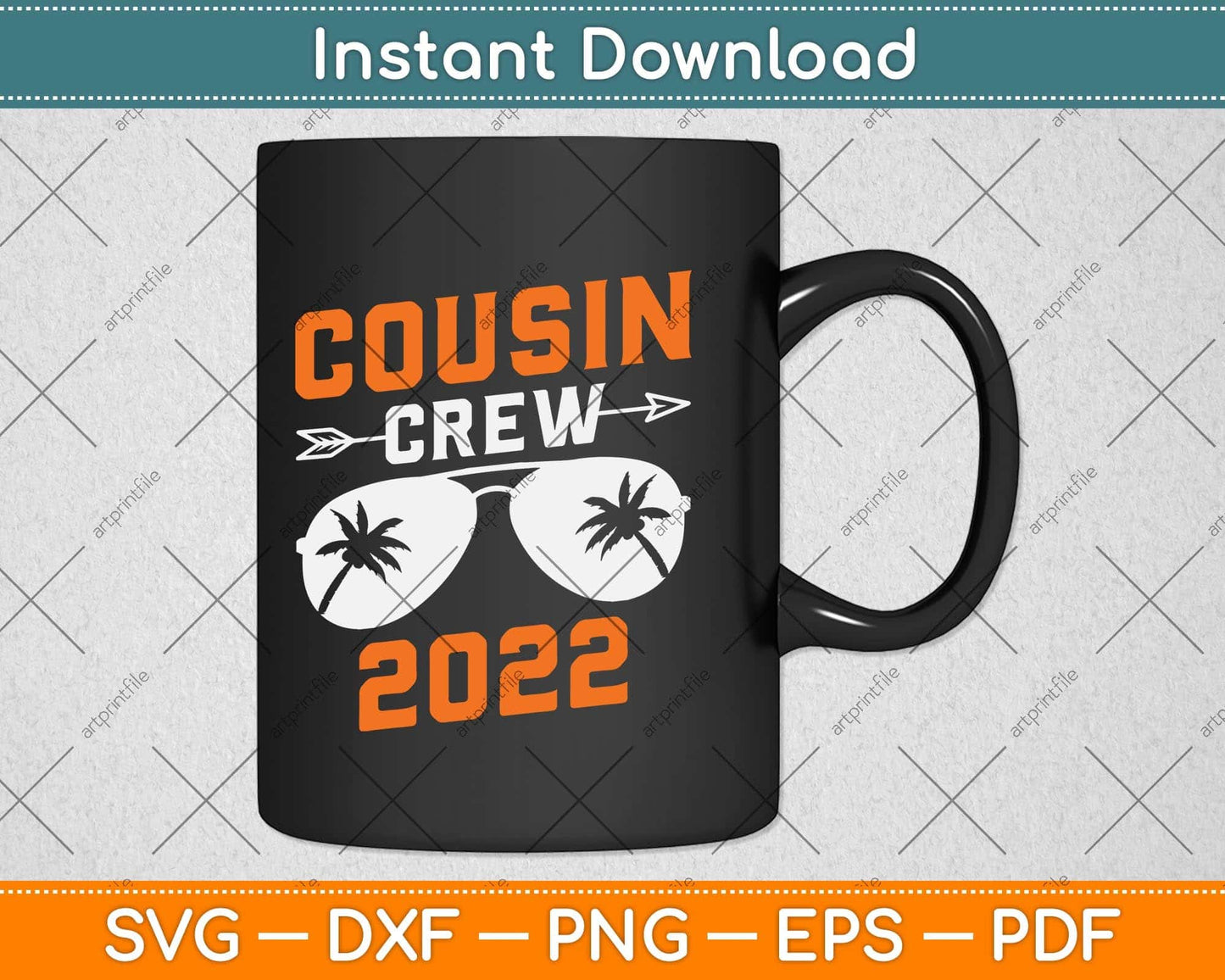 Cousin Crew 2022 Summer Vacation Svg Png Dxf Digital Cutting File