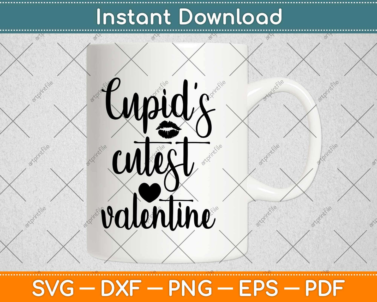 Cupid’s Cutest Valentine Svg Design Cricut Printable Cutting File