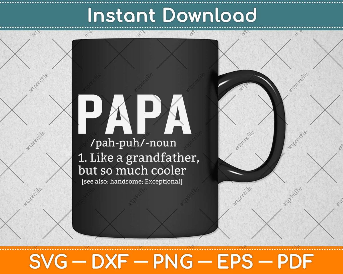 Papa Definition Coffee Mug | Papa Definition | Papa Defined | Funny  Birthday Gift Ideas for Grandpa Fathers Day Present Grandfather
