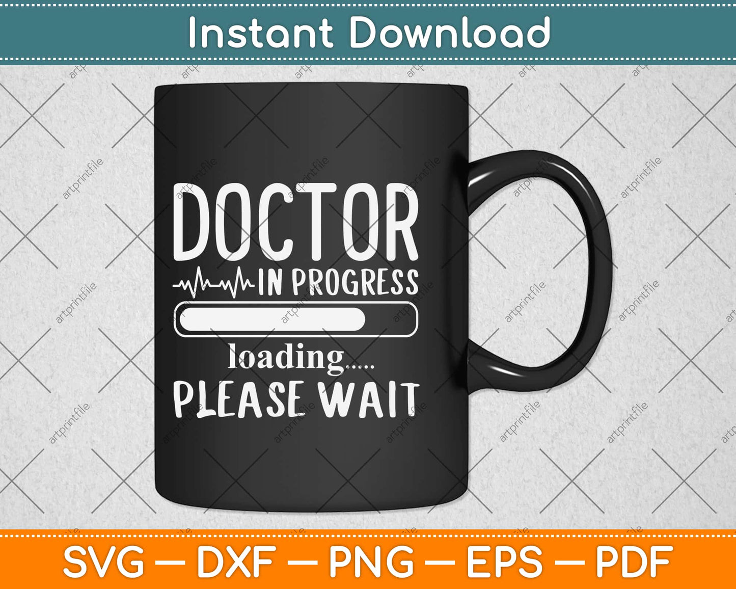 Doctor In Progress Loading Please Wait Svg Design Cricut Printable Cutting Files