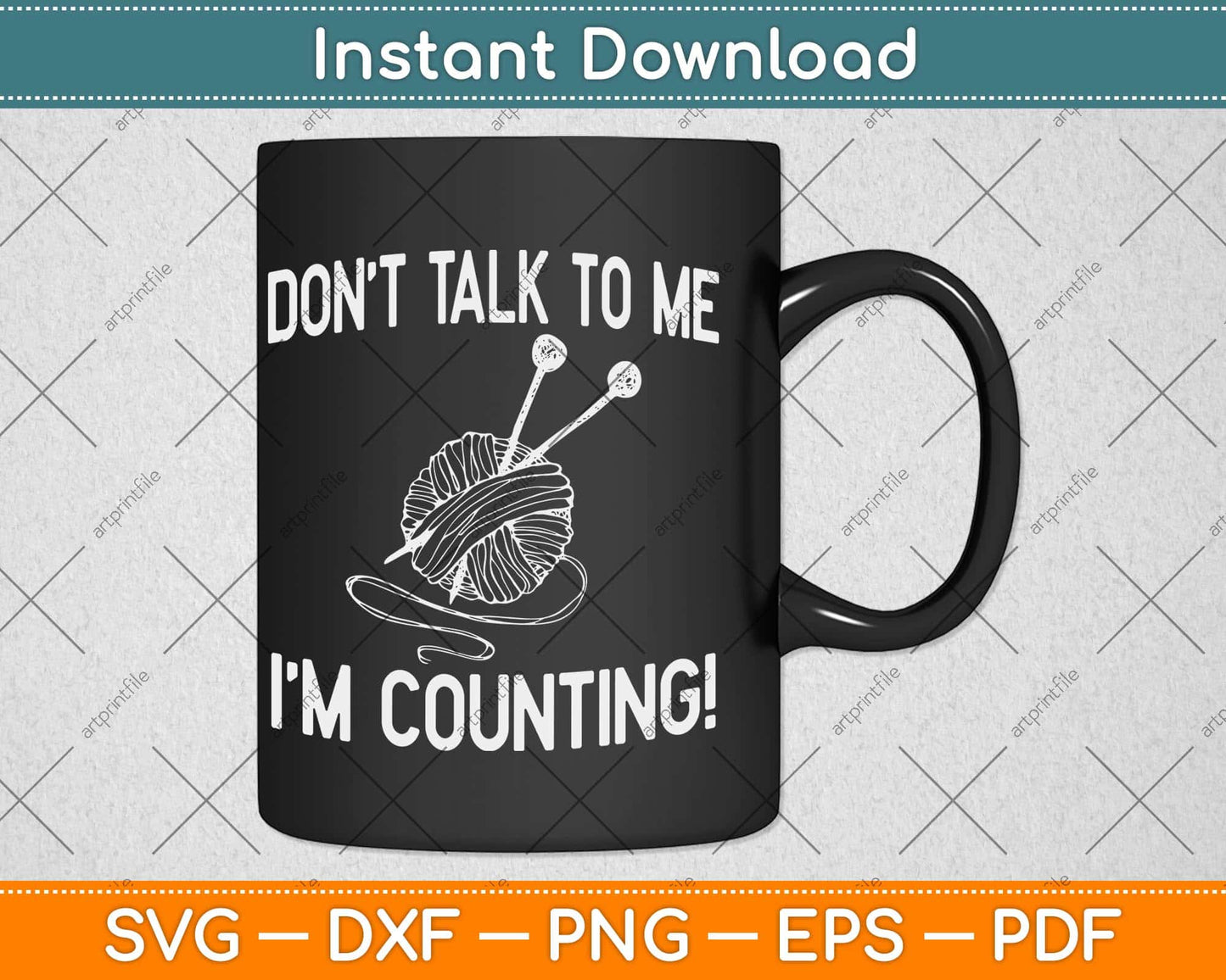 Don't Talk To Me I'm Counting Yarn Crocheter Svg Design