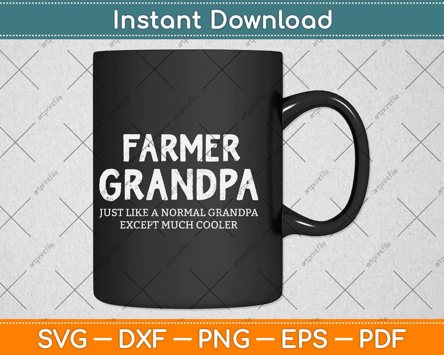 Farmer Grandpa Fathers Day Svg Png Dxf Digital Cutting File