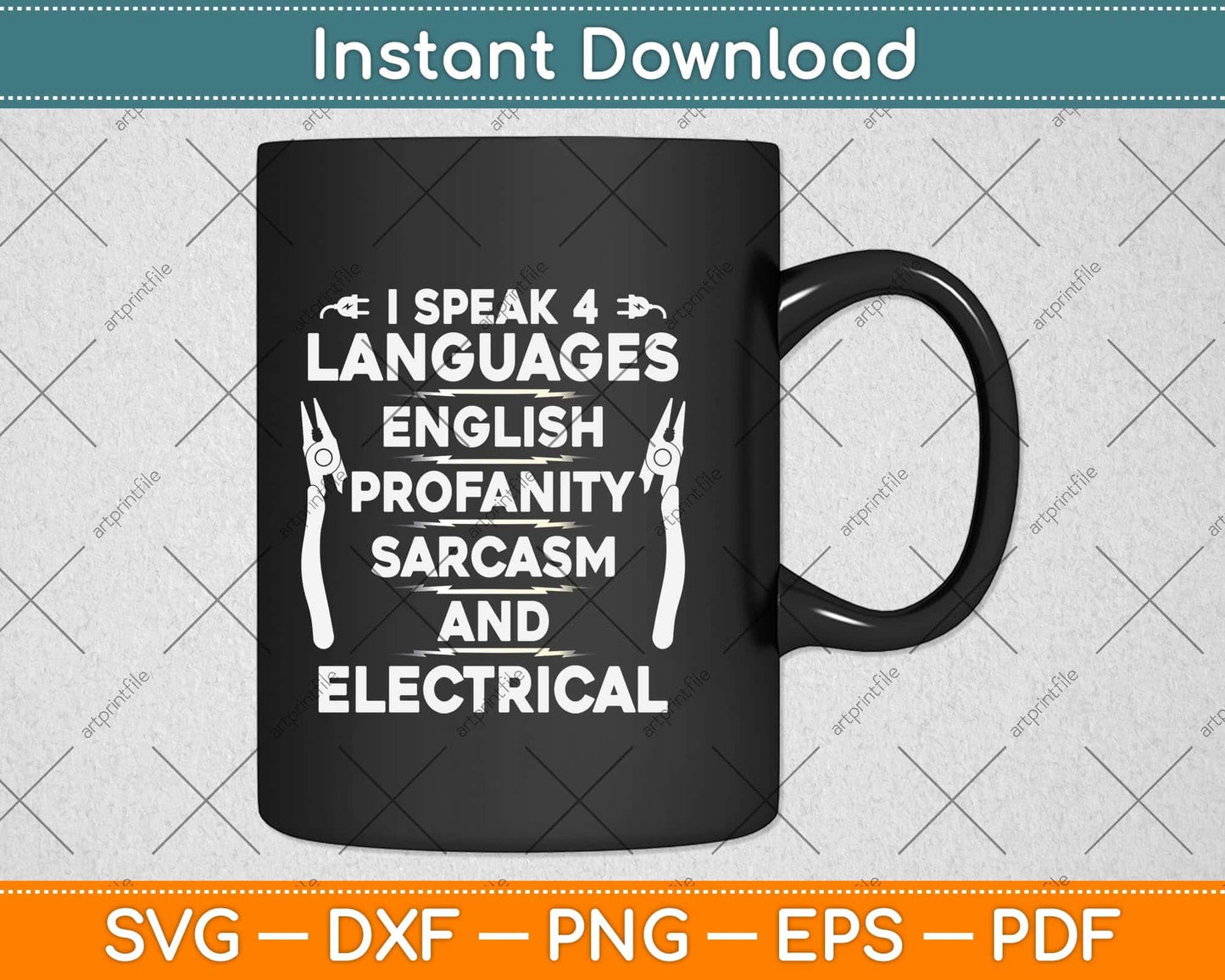 Funny Electrician Art Electrical Engineer Svg Png Dxf Digital Cutting File