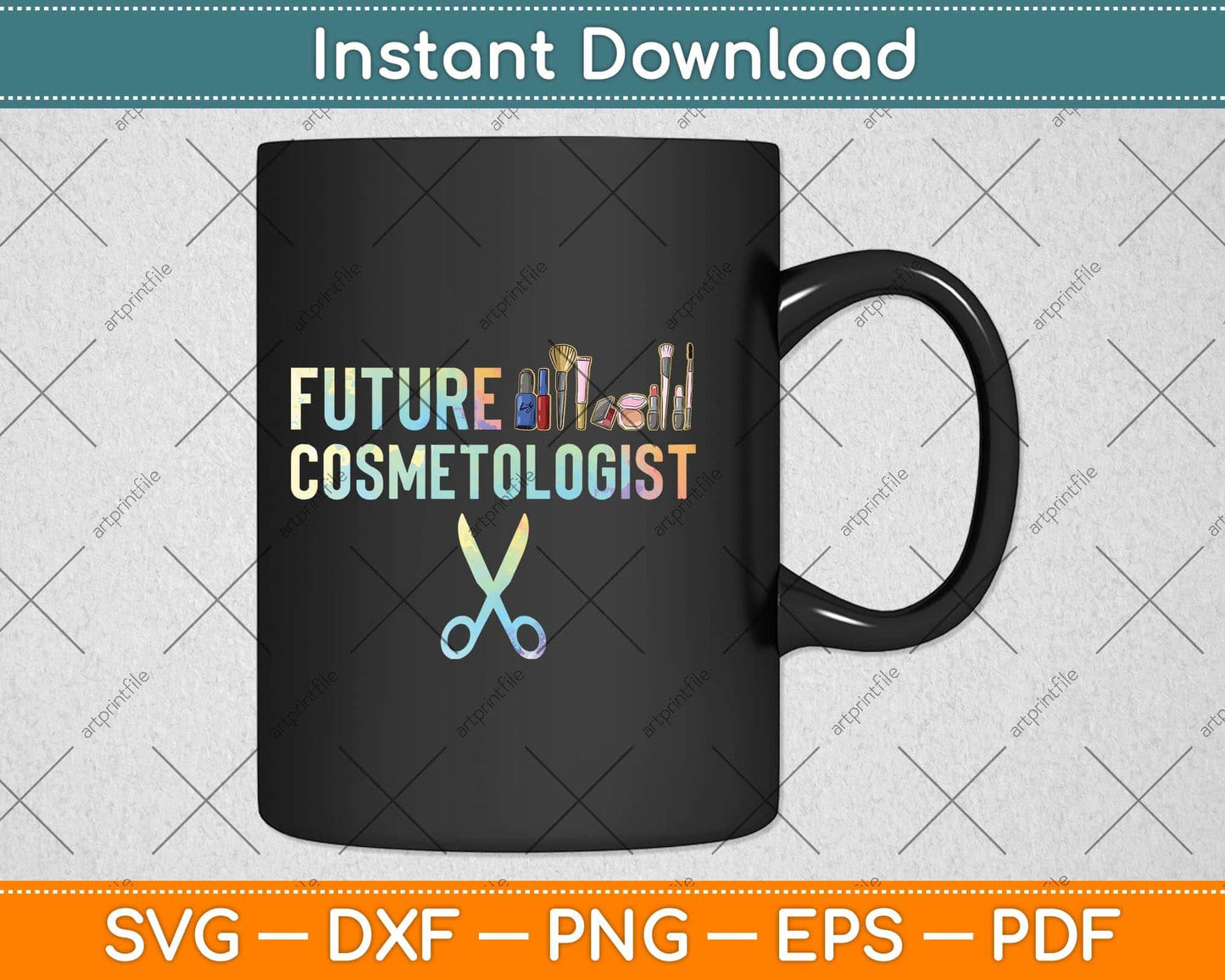Future Cosmetologist Hair Stylist Svg Png Dxf Digital Cutting File