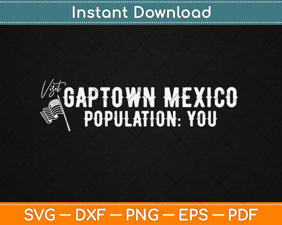 Gaptown Mexico Street Racing Car Guy Or Girl Svg Design Cricut Cutting Files