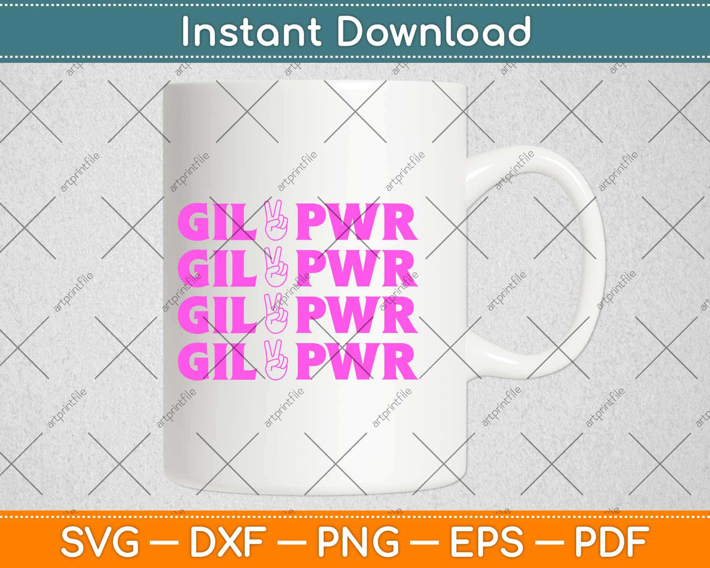 Girl Power With Peace Sign Breast Cancer Svg Design Cricut Printable Cutting Files