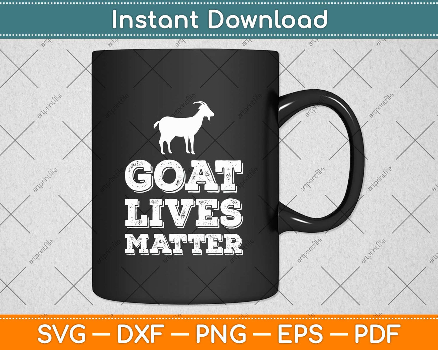 Goat Lives Matter - Funny Goat Lover & Farming Svg Png Dxf Digital Cutting File