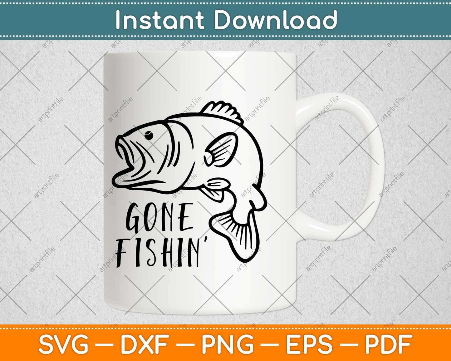 Gone Fishin' Country Boy Girl Svg Design Cricut Printable Cutting Files