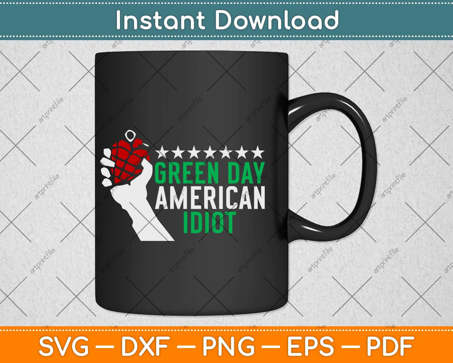 Green Day American Idiot Svg Png Dxf Digital Cutting File