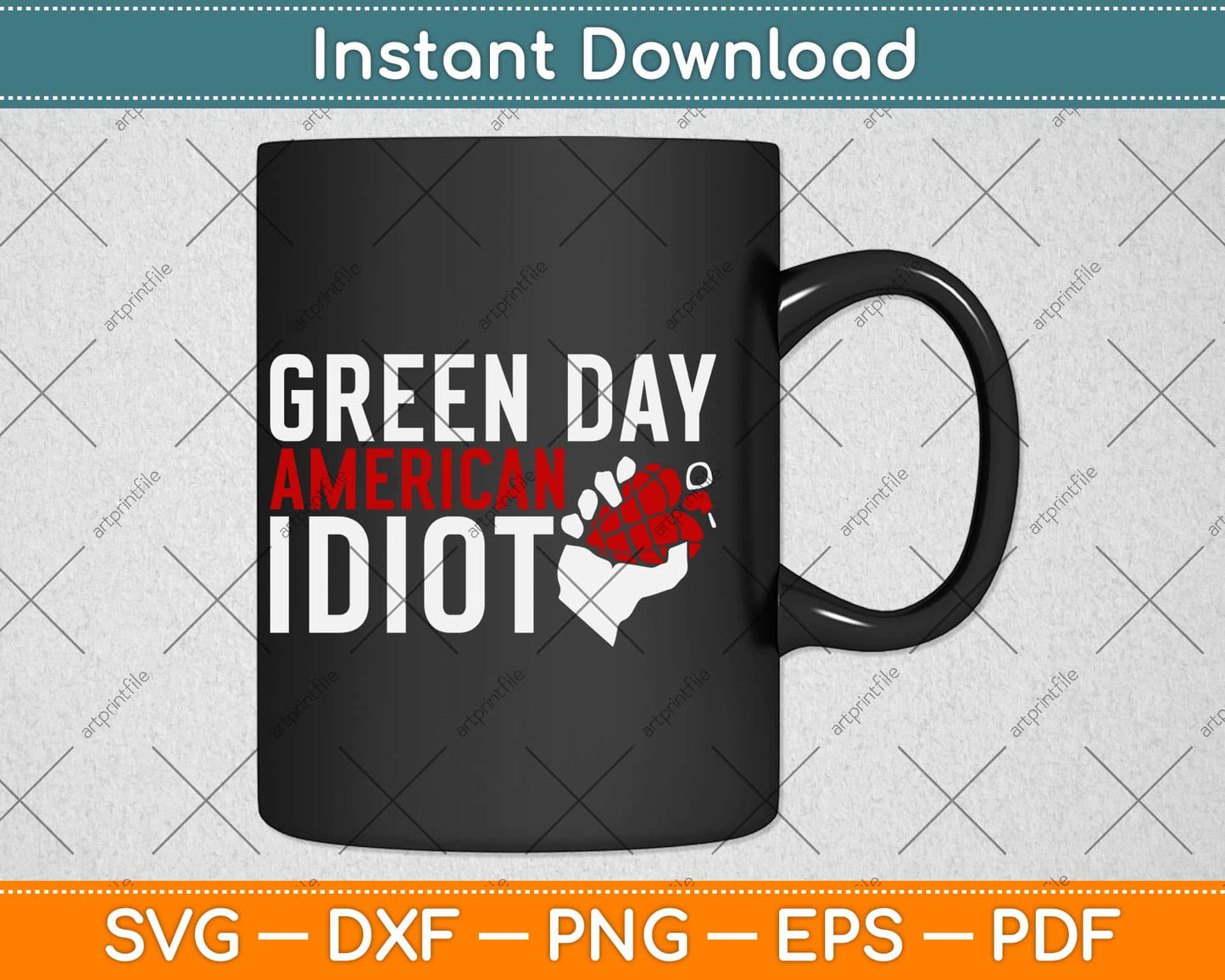 Green Day American Idiot Svg Png Dxf Digital Cutting File
