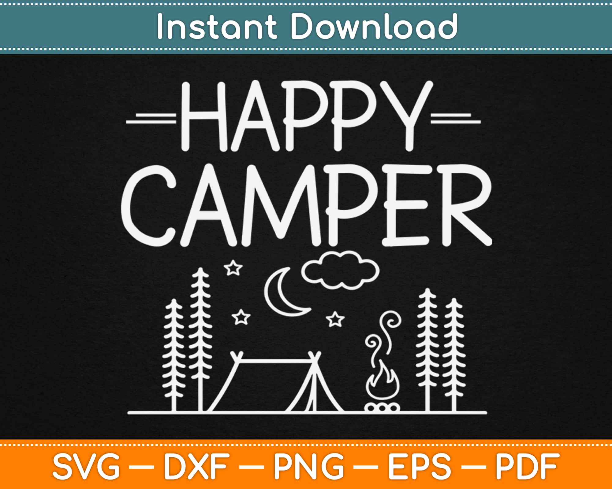 Happy Camper Svg Cutting Files – artprintfile happy-camper-svg-cutting-files-artprintfile
