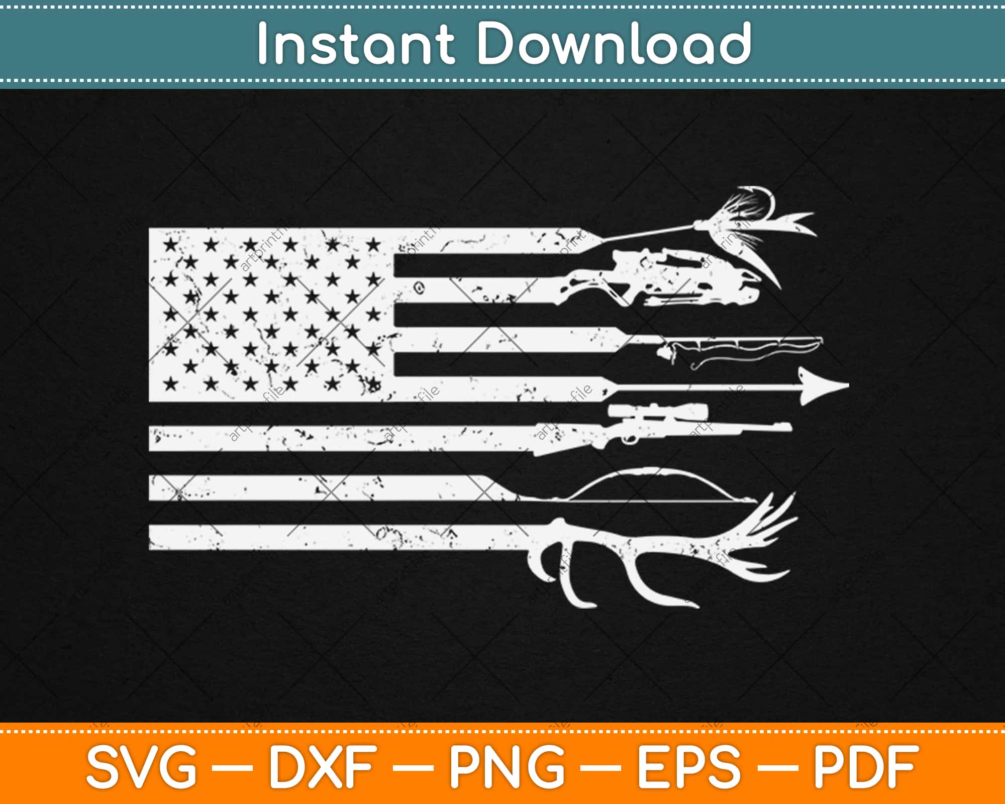 Hunting And Fishing American Flag Svg Png Design Digital Craft Cut File Hunting And Fishing American Flag Svg Png Design Digital Craft Cut File