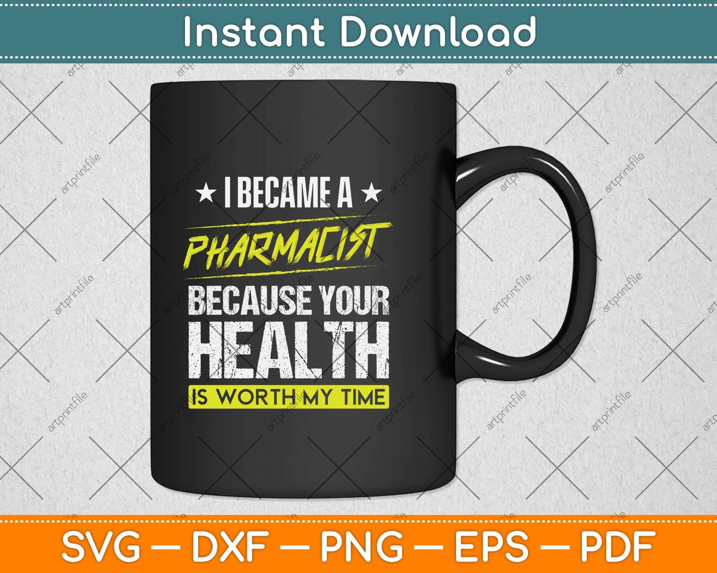 I Became A Pharmacist Because Your Health Svg Png Dxf Digital Cutting File