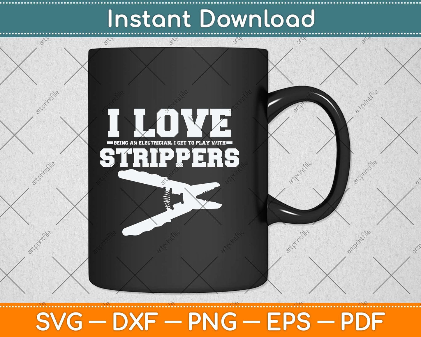 I Love Strippers Funny Electrician Funny Svg Png Dxf Digital Cutting File