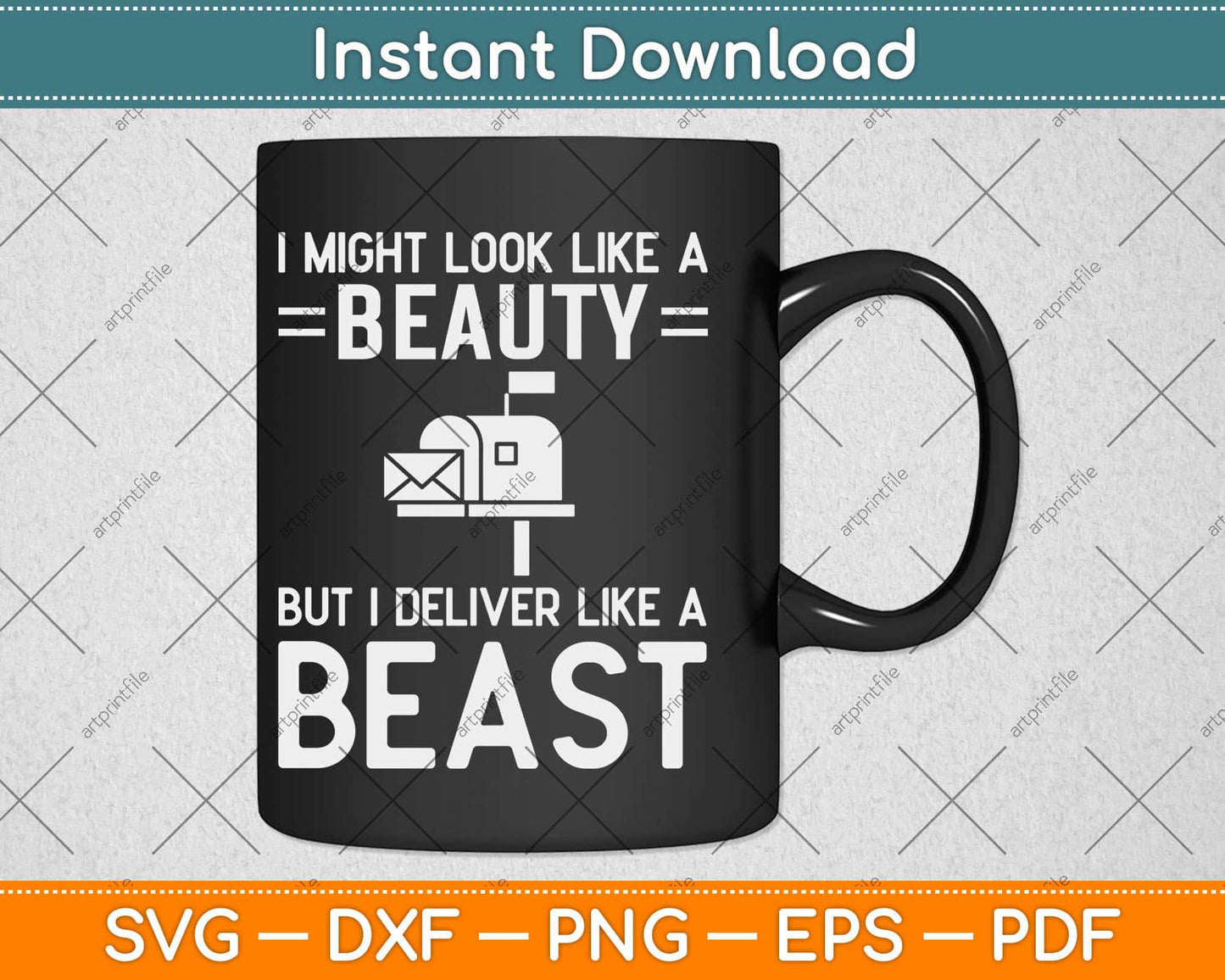 I Might Look Like A Beauty But I Deliver Like a Beast Svg Design