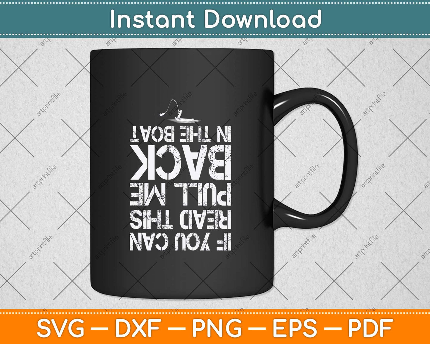If You Can Read This Pull Me Back In The Boat funny fishing Svg Png Dxf Cutting File