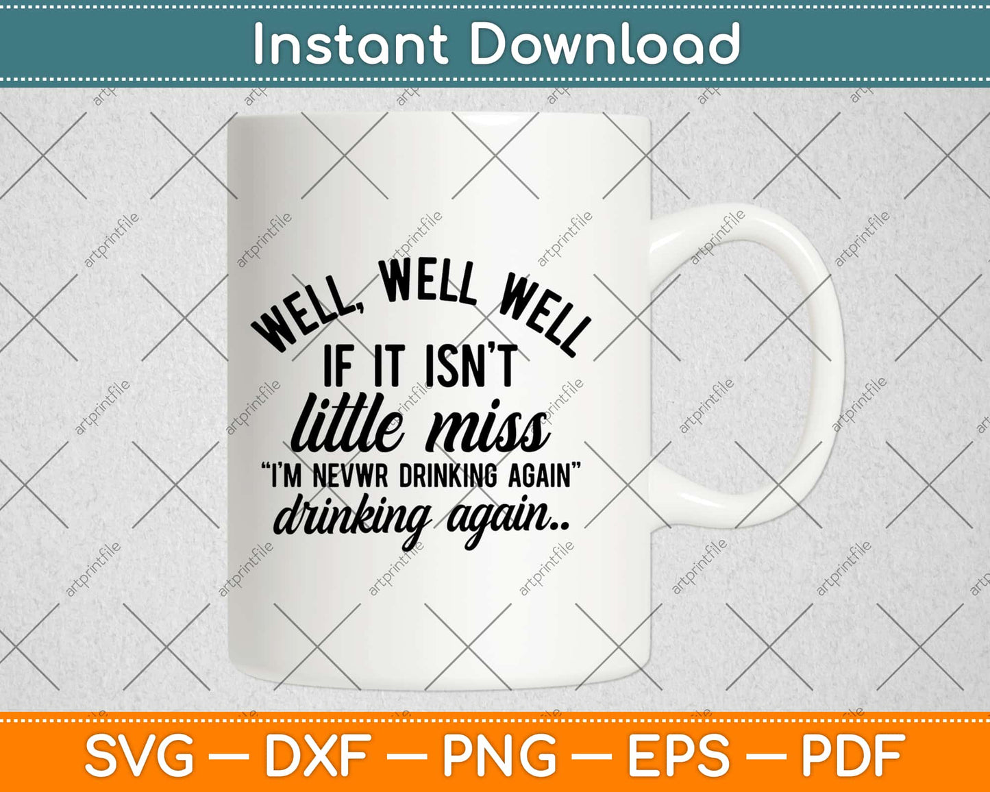 I’m Never Drinking Again Svg Design Cricut Printable Cutting Files