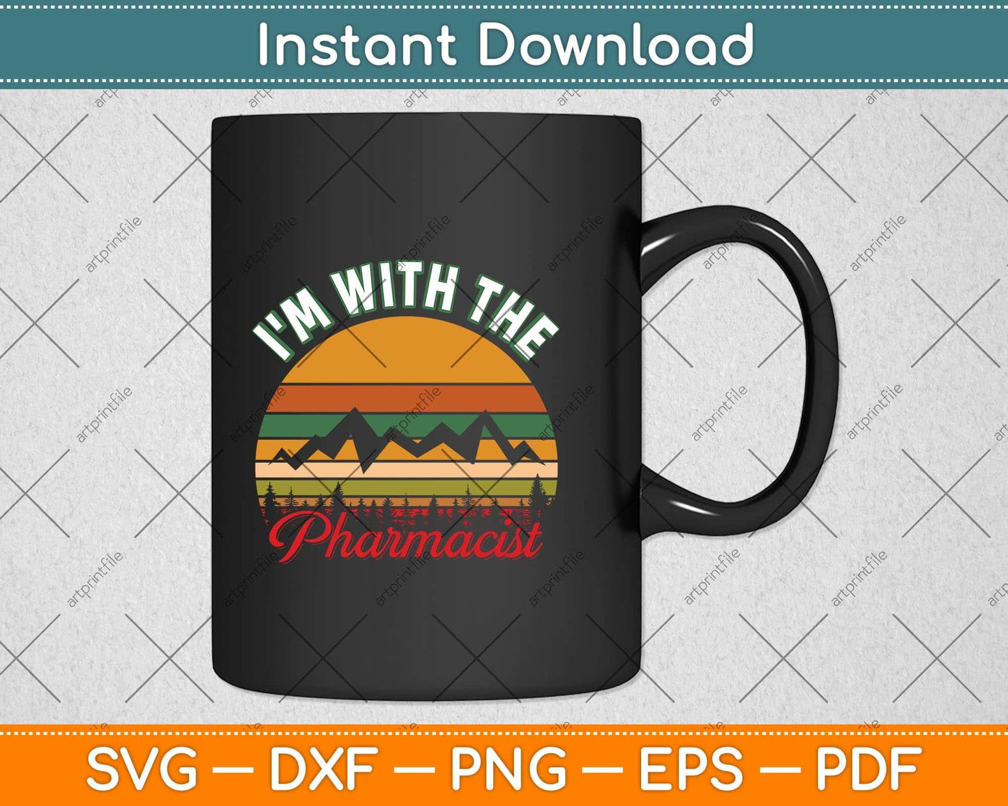 I'm With The Pharmacist Svg Png Dxf Digital Cutting File