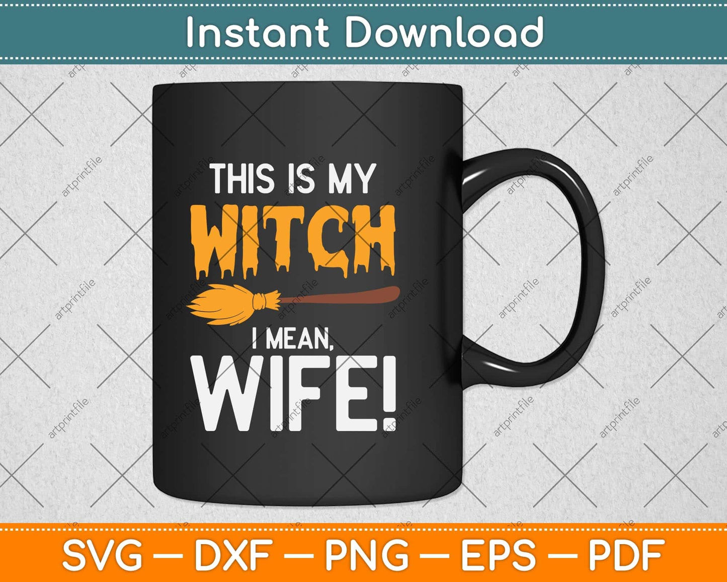 I'm With The Witch Halloween Svg Png Dxf Digital Cutting File