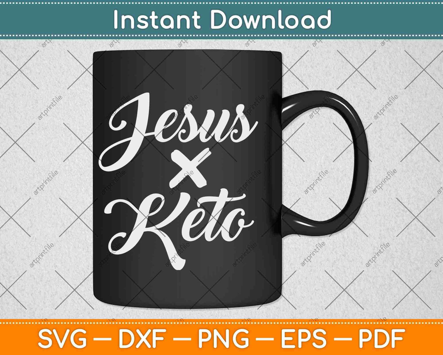 Jesus and Keto Funny Christian Keto Diet Svg Design Cricut Printable Cutting Files