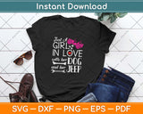 Just a Girl In Love With Her Dog and Her Jeep Svg Design Cricut Printable Cutting File
