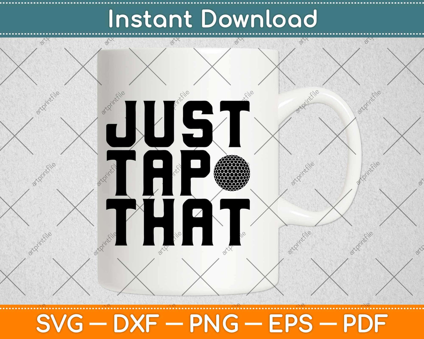 Just Tap That Funny Golf Svg Design Cricut Printable Cutting File