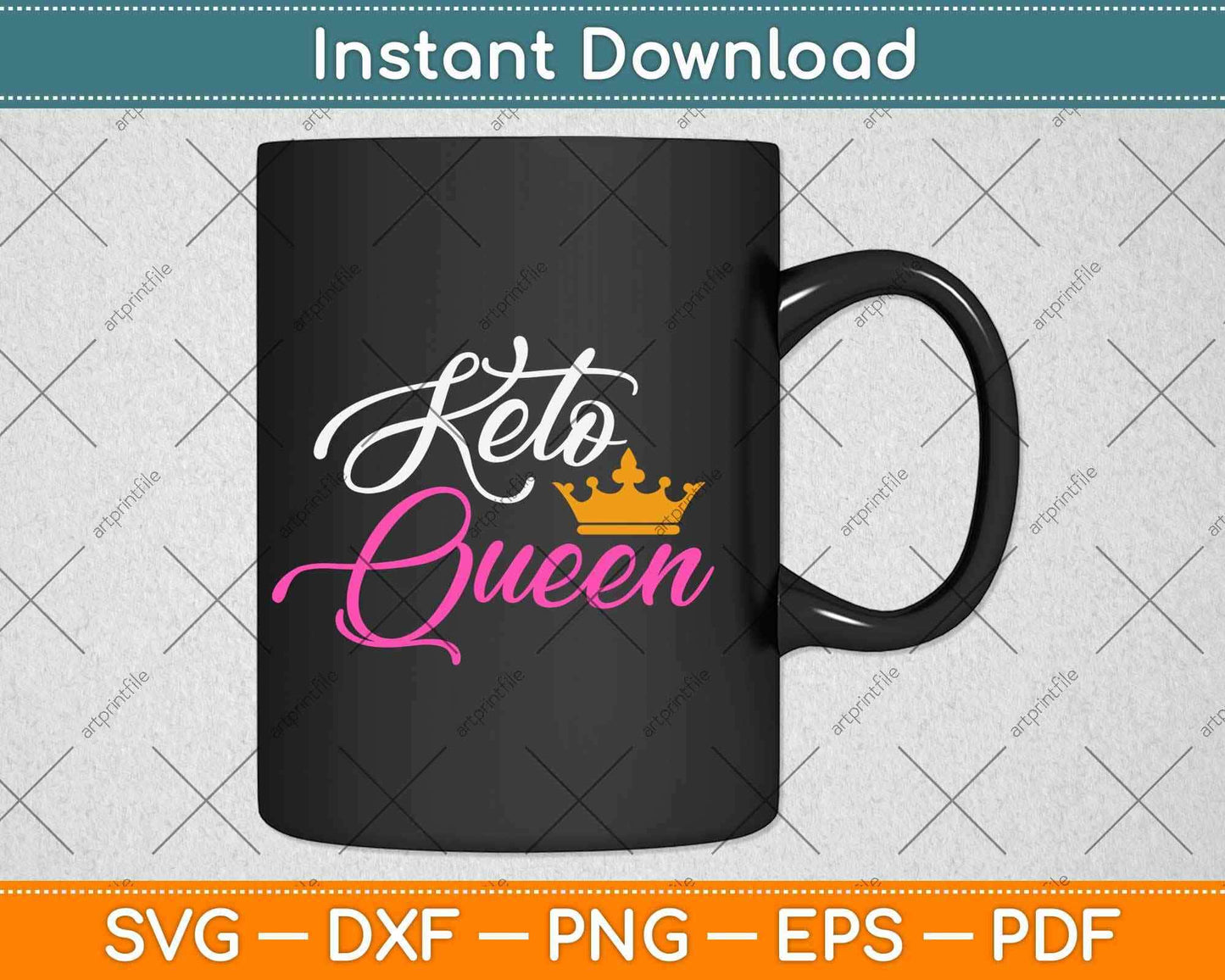 Keto Diet Keto Queen Funny Ketogenic Svg Design Cricut Printable Cutting Files